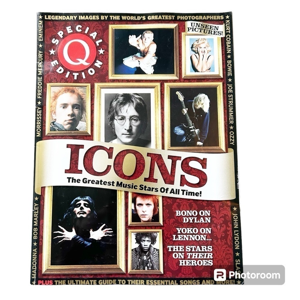 Icons Special Q Edition The Greatest Music Stars Of All Time Bono and Dylan Yoko